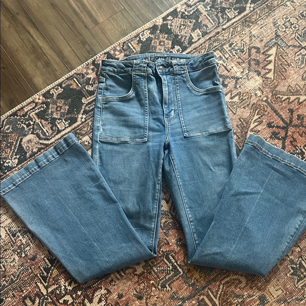 American Eagle Outfitters Blue Flare Jeans
